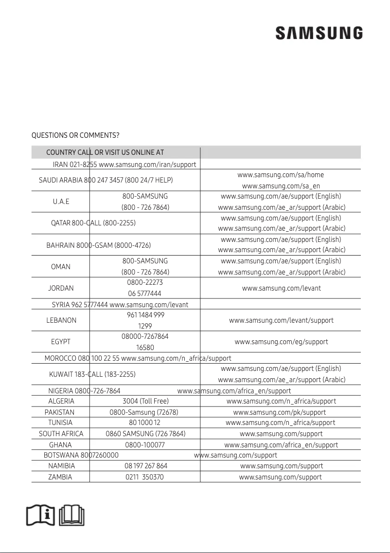 Page 1 de la notice Manuel utilisateur Samsung AR18KRJSBWK