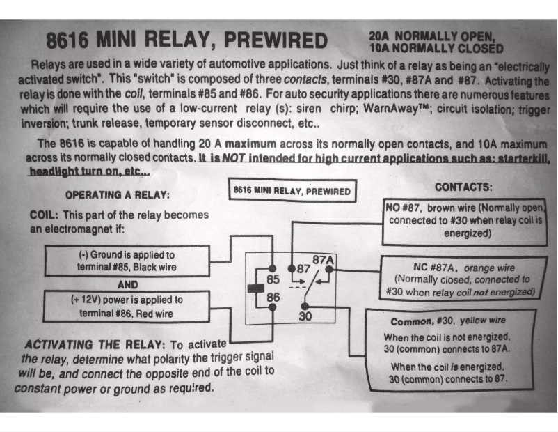Página 1 del manual Manual de usuario Viper XpressKit 8616 Mini Relay
