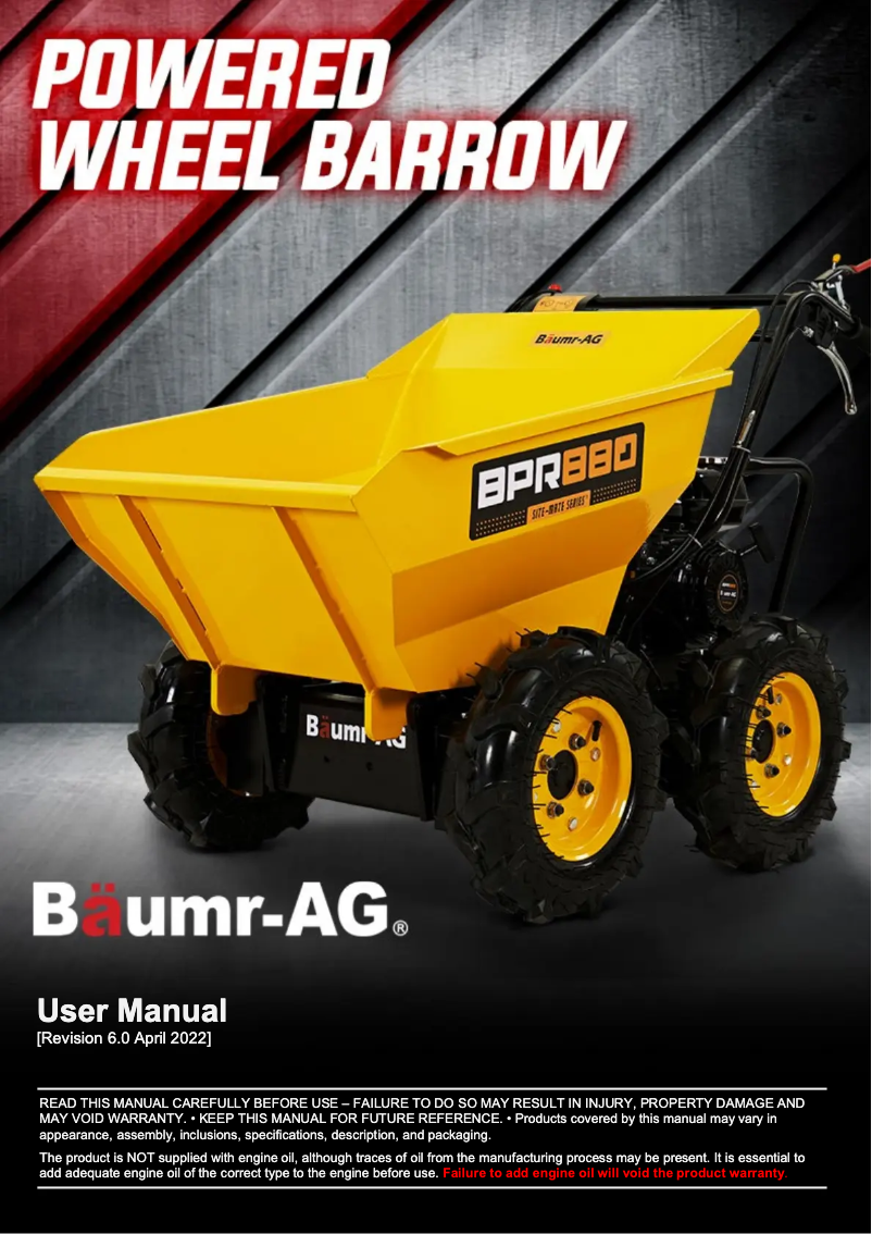 Image de la première page du manuel de l'appareil BPR880