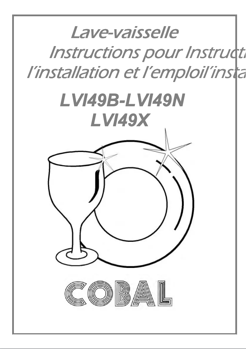 Page n°1 - Manuel utilisateur Cobal LVI49B