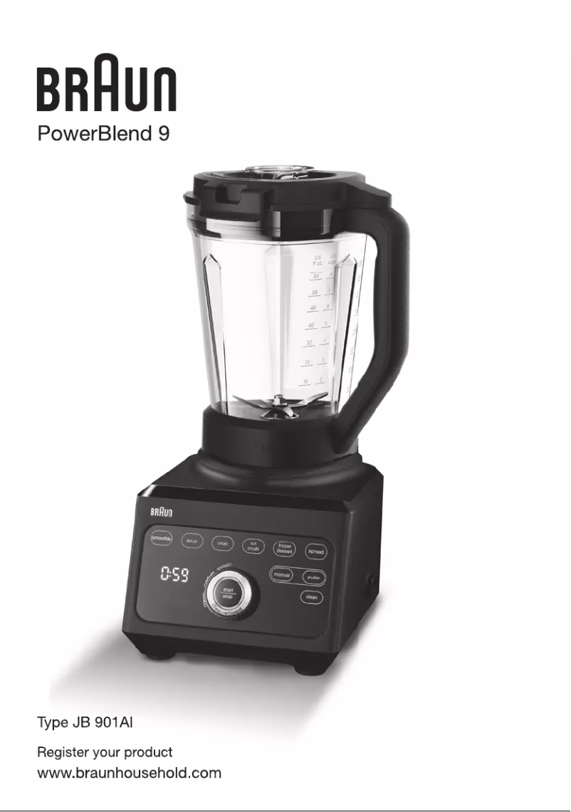 Page 1 de la notice Manuel utilisateur Braun TriForce JB 9040