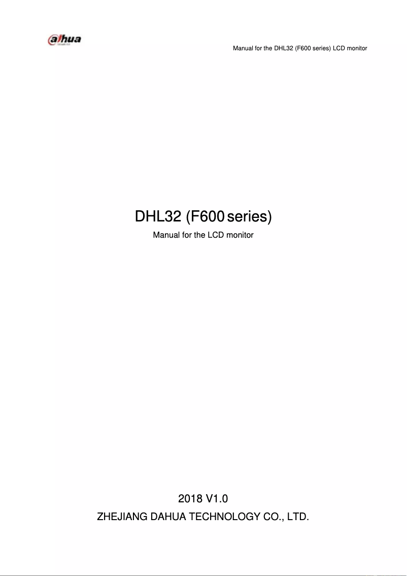 Image de la première page du manuel de l'appareil DHL32-F600