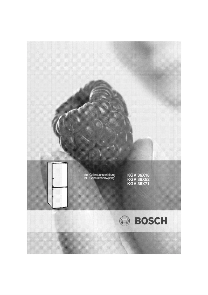 Página 1 del manual Manual de usuario Bosch KGV36X52