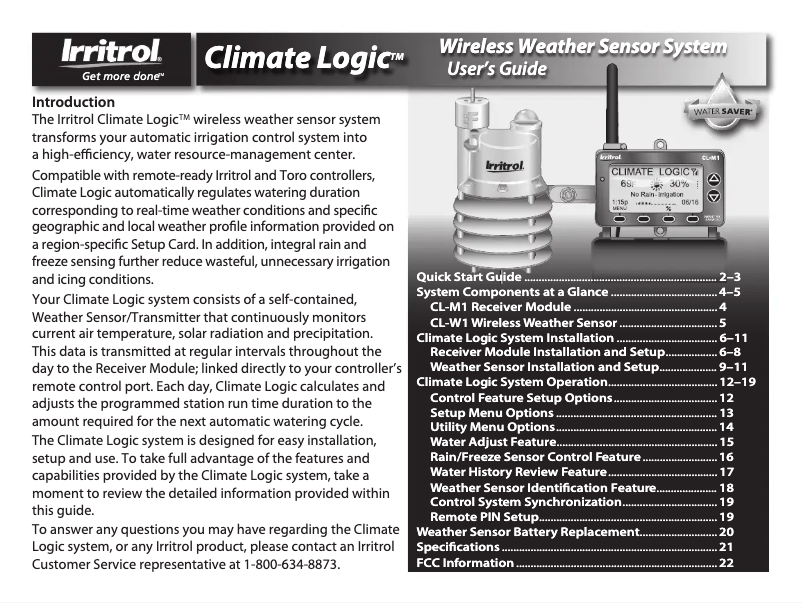 Image de la première page du manuel de l'appareil CL-M1