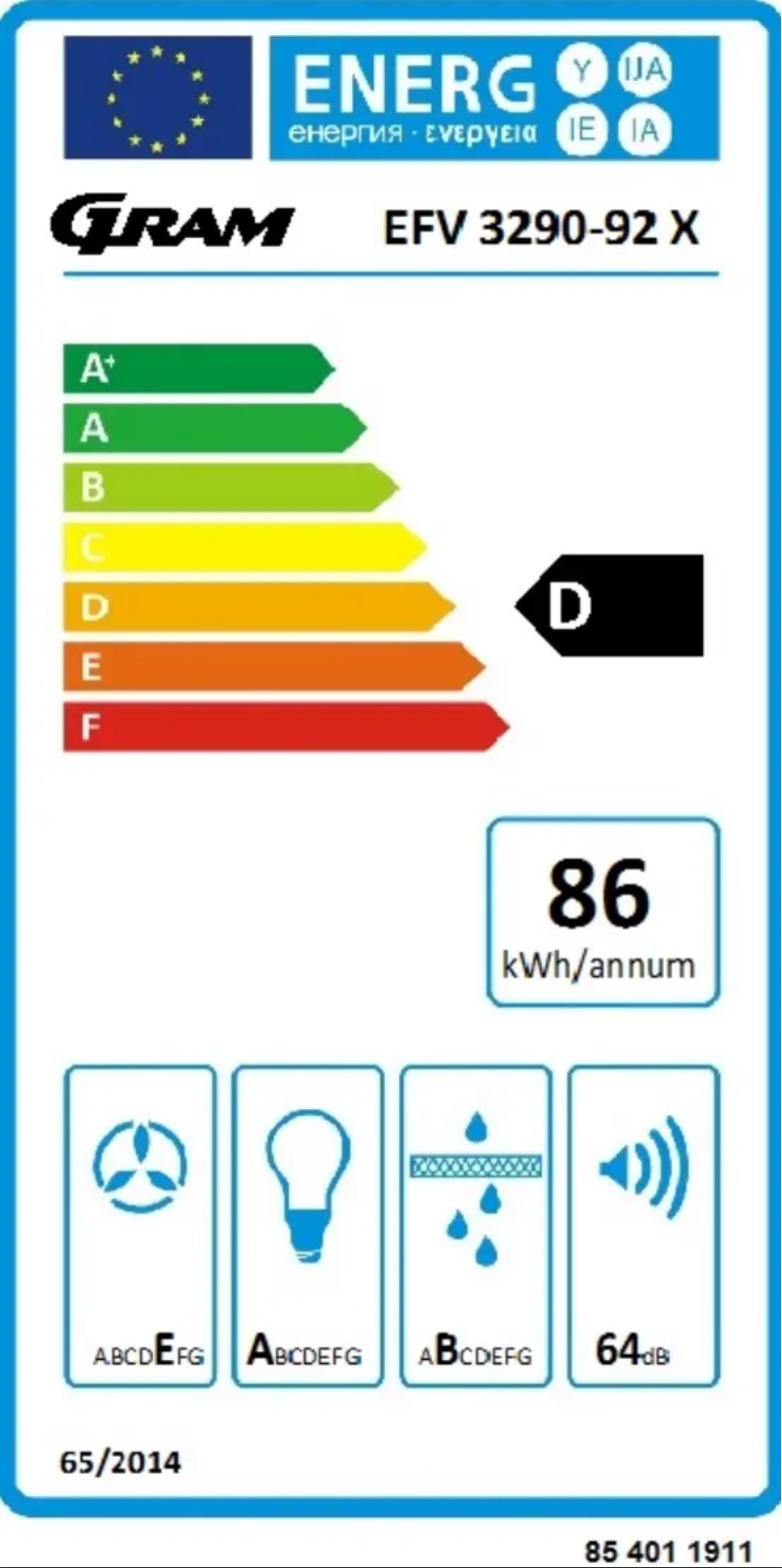 Image de la première page du manuel de l'appareil EFV 3290-92 X