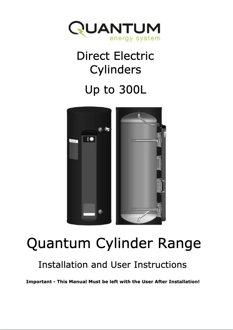 Page 1 de la notice Manuel utilisateur Dimplex QWCd150-580