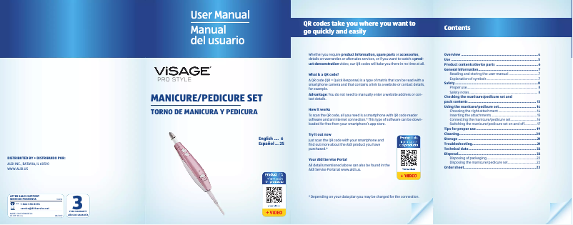 Page n°1 - Manuel utilisateur Visage GT-MP-03