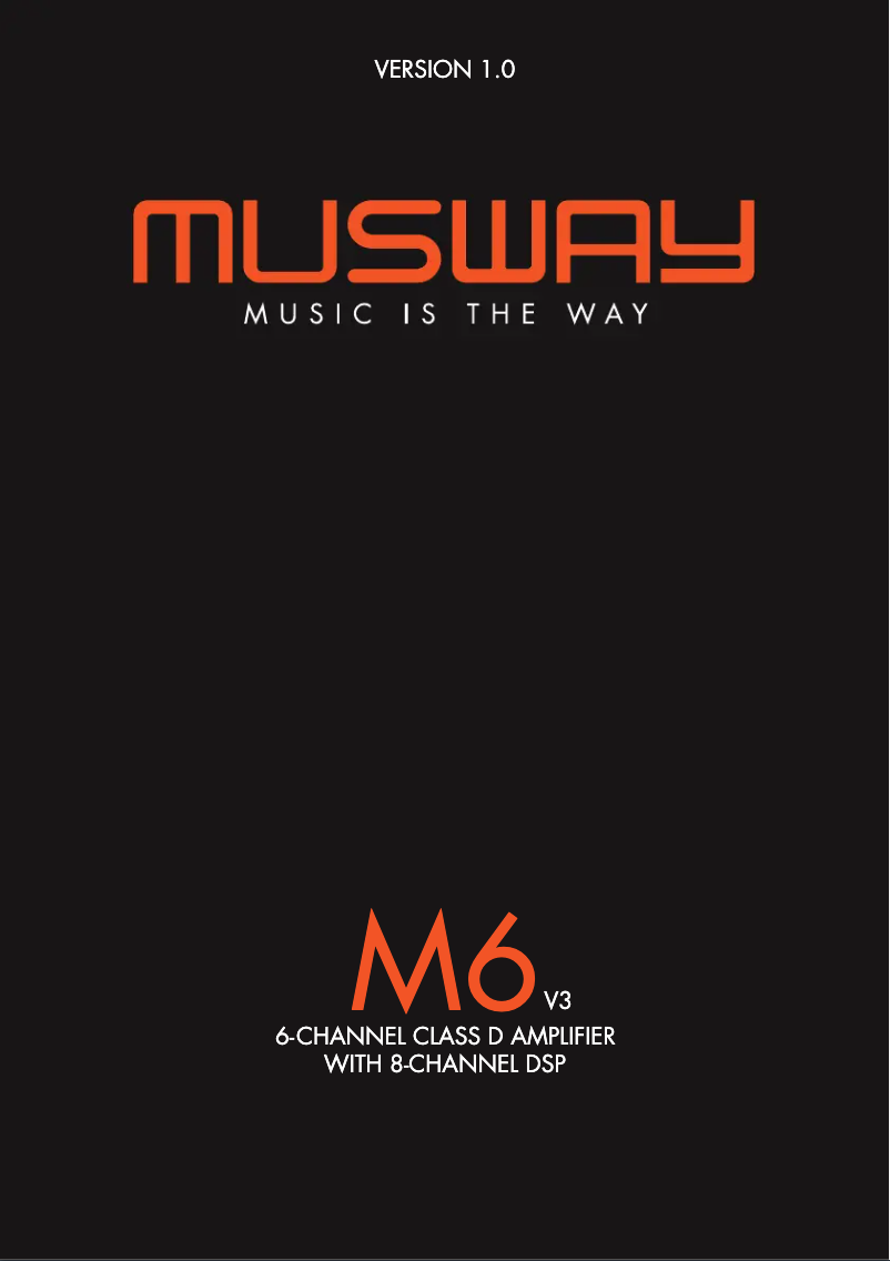 Page n°1 - Manuel utilisateur Musway M6