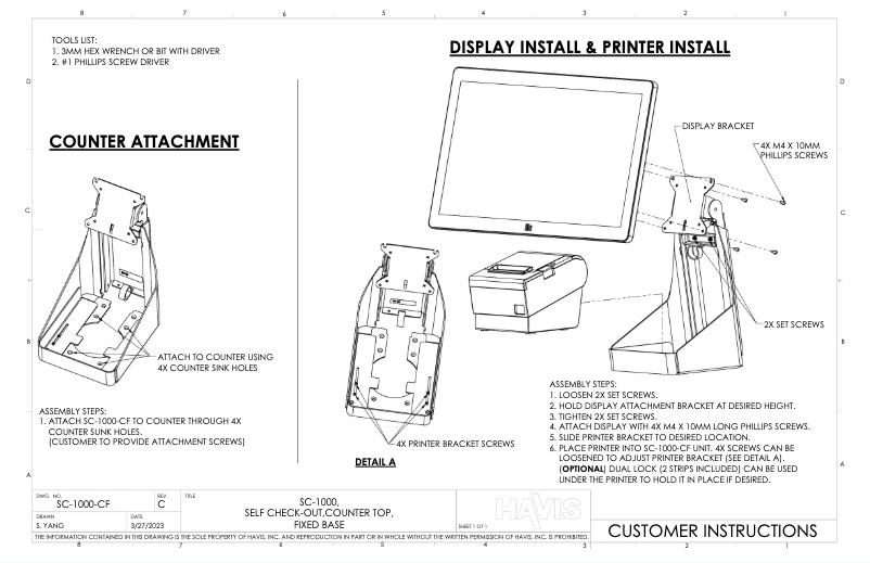 Image de la première page du manuel de l'appareil SC-1000-CF