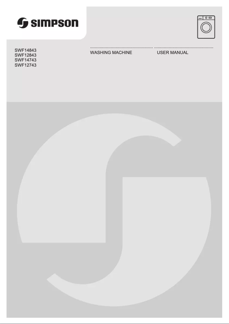 Page 1 de la notice Manuel utilisateur Simpson SWF14843