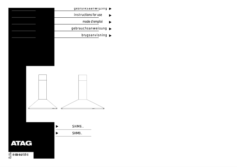 Page 1 de la notice Manuel utilisateur Atag SHM611