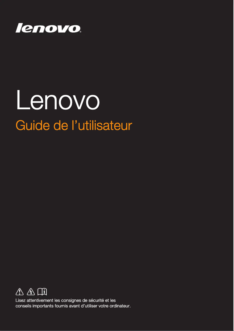 Page 1 de la notice Manuel utilisateur Lenovo M5400 Touch