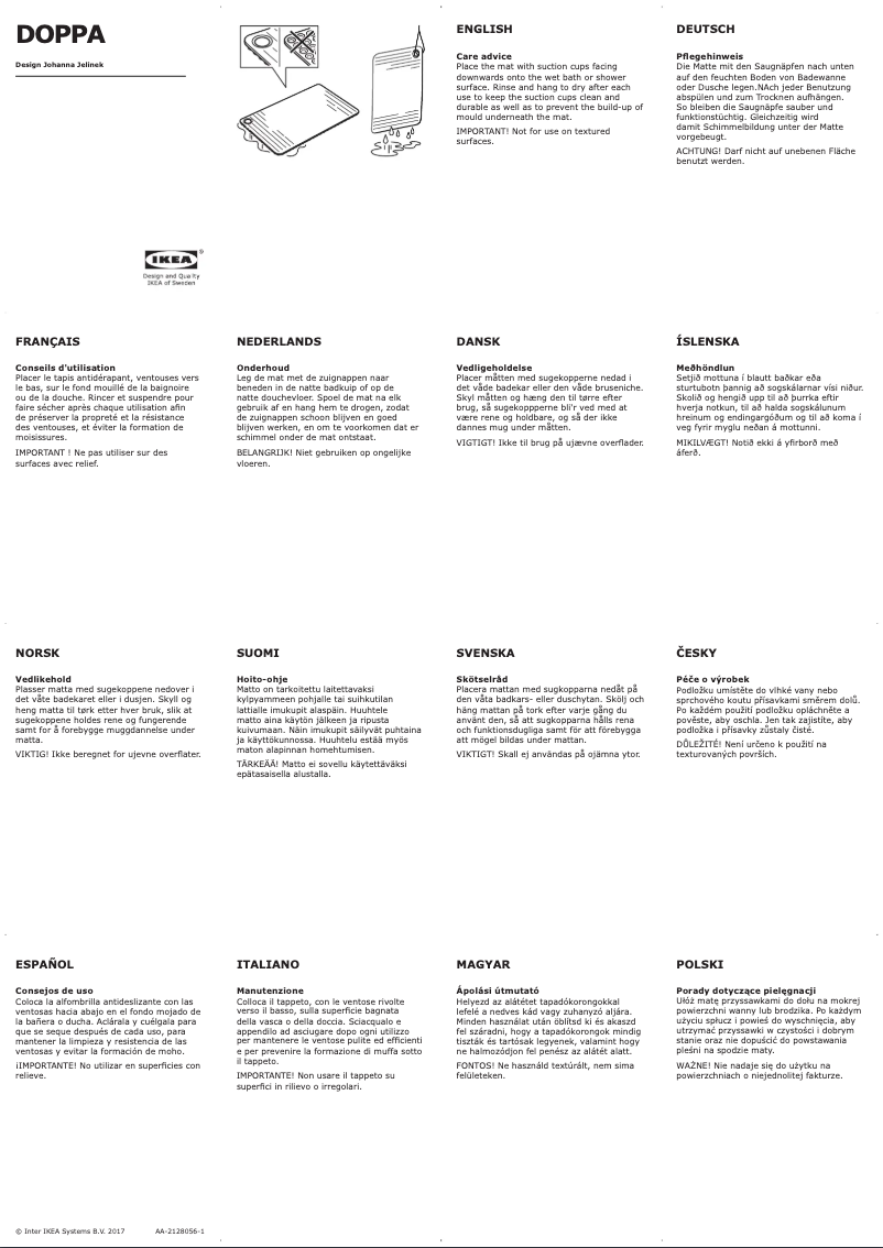 Imagen de la primera página del manual del dispositivo DOPPA 603.033.63