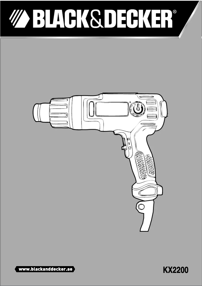 Page 1 de la notice Manuel utilisateur Black & Decker KX2200-B5
