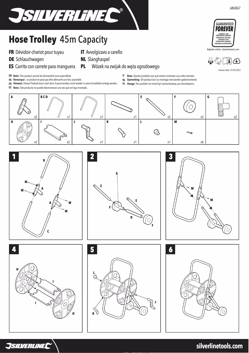 Page 1 de la notice Manuel utilisateur Silverline 686867