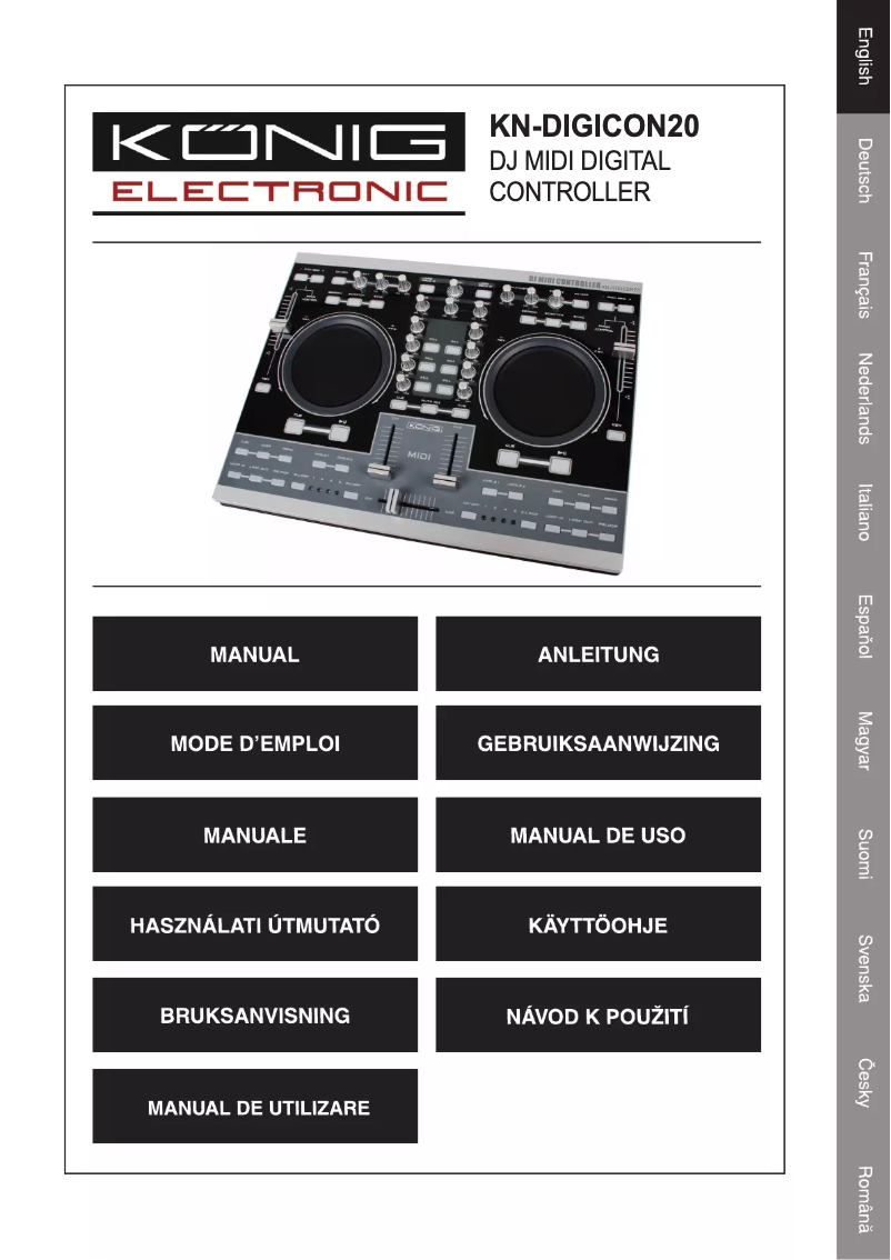 Image de la première page du manuel de l'appareil KN-DIGICON20
