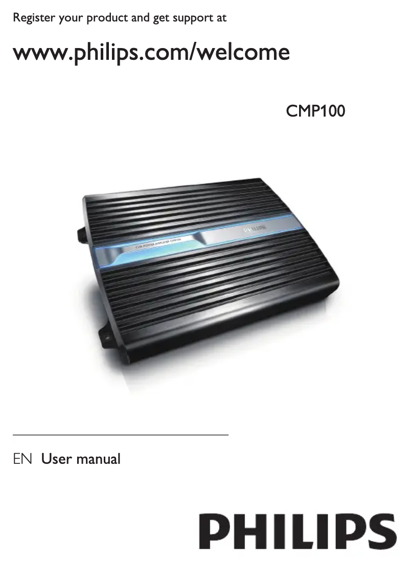 Image de la première page du manuel de l'appareil CMP100