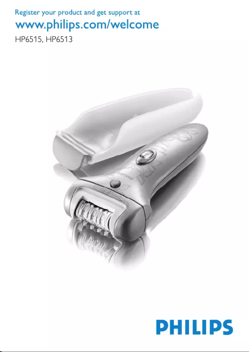 Page 1 de la notice Manuel utilisateur Philips Satinelle Ice Premium HP6515