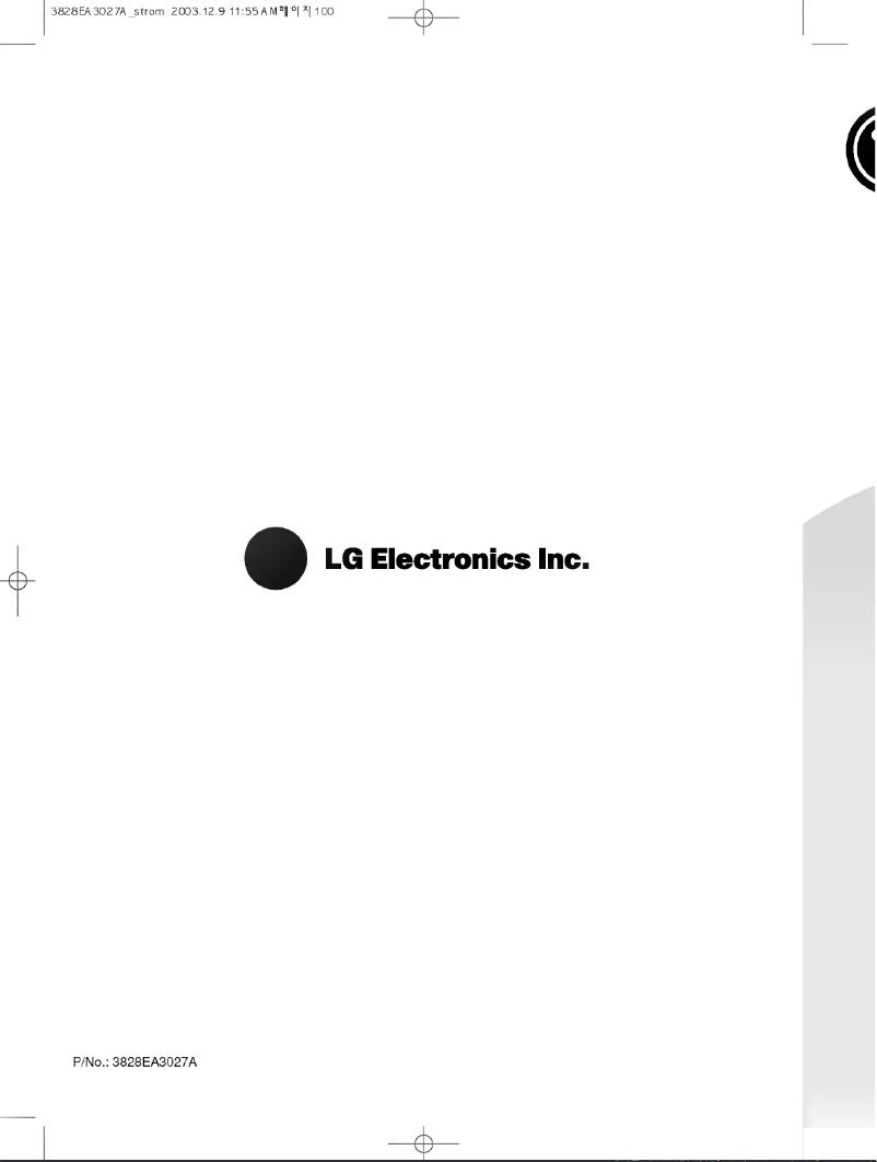 Page n°1 - Manuel utilisateur LG WT-RS110TE
