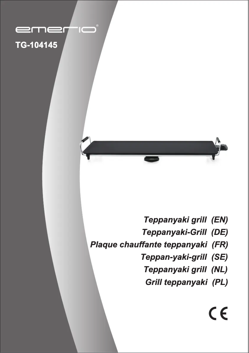 Image de la première page du manuel de l'appareil TG-104145
