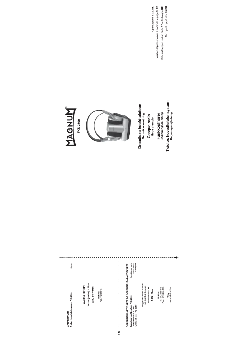 Page 1 de la notice Manuel utilisateur Magnum FKS 2500