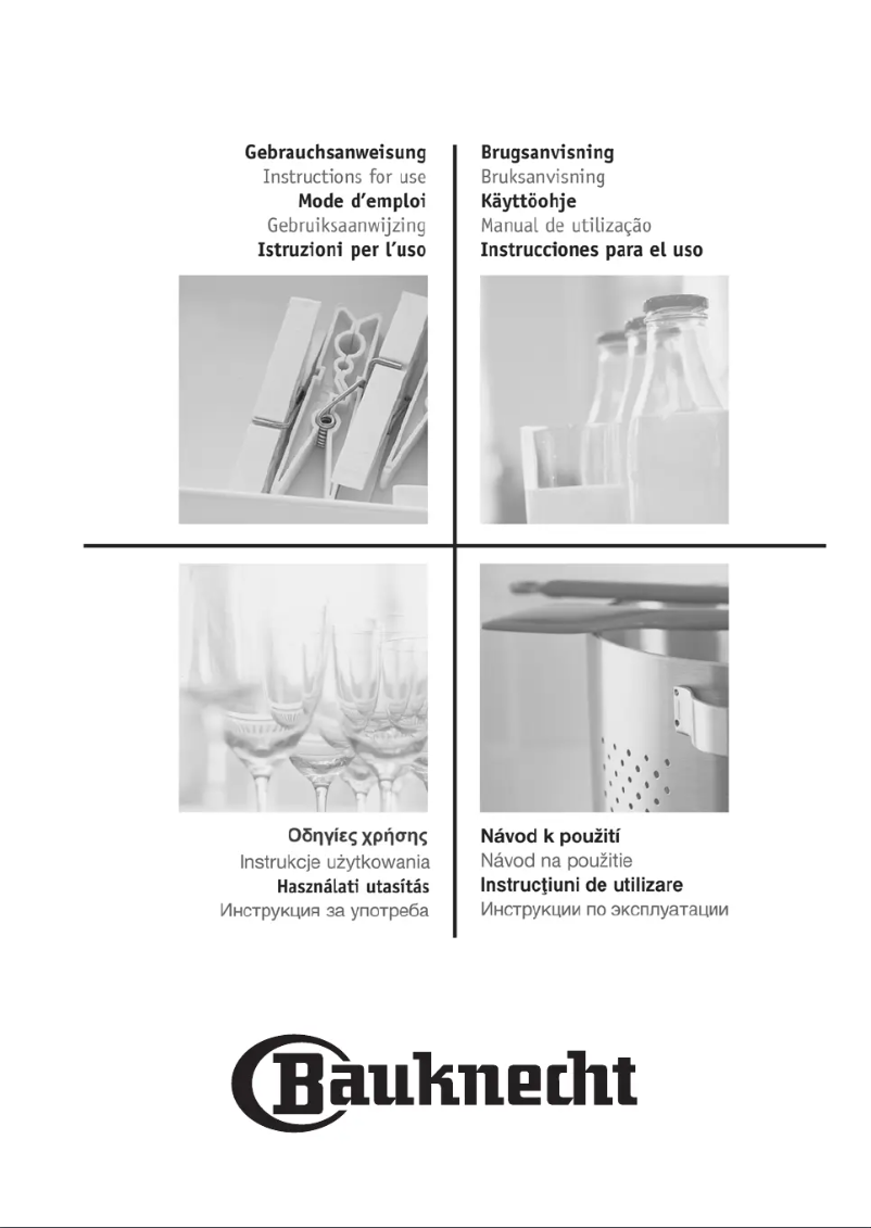 Page 1 of the manual User Manual Bauknecht CTAI 6640FFS NE