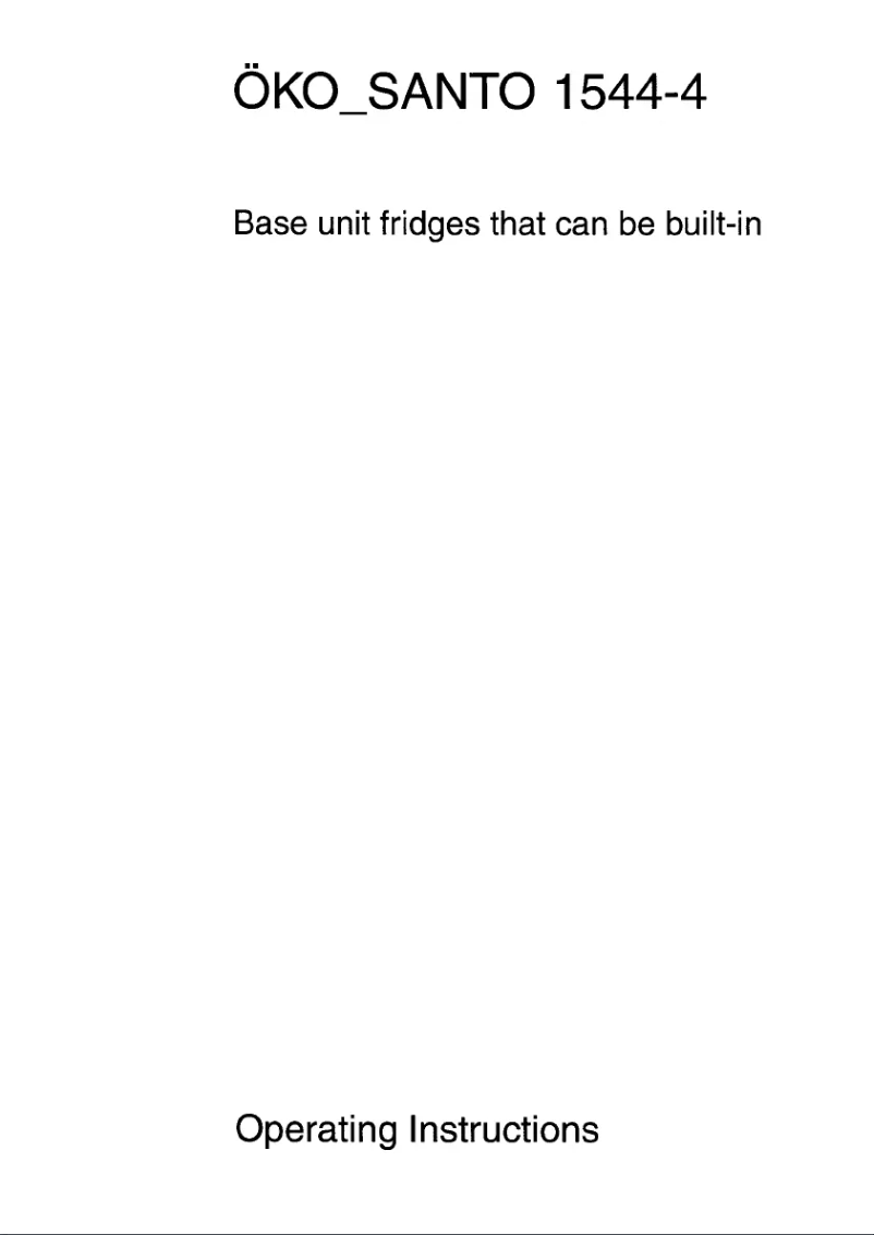 Page 1 de la notice Manuel utilisateur AEG Santo 1544-4 iU