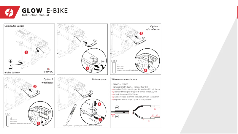 Page 1 de la notice Manuel utilisateur Spanninga GLOW