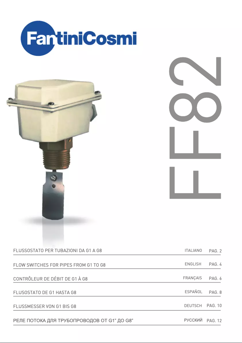 Page 1 de la notice Manuel utilisateur Fantini Cosmi FF82
