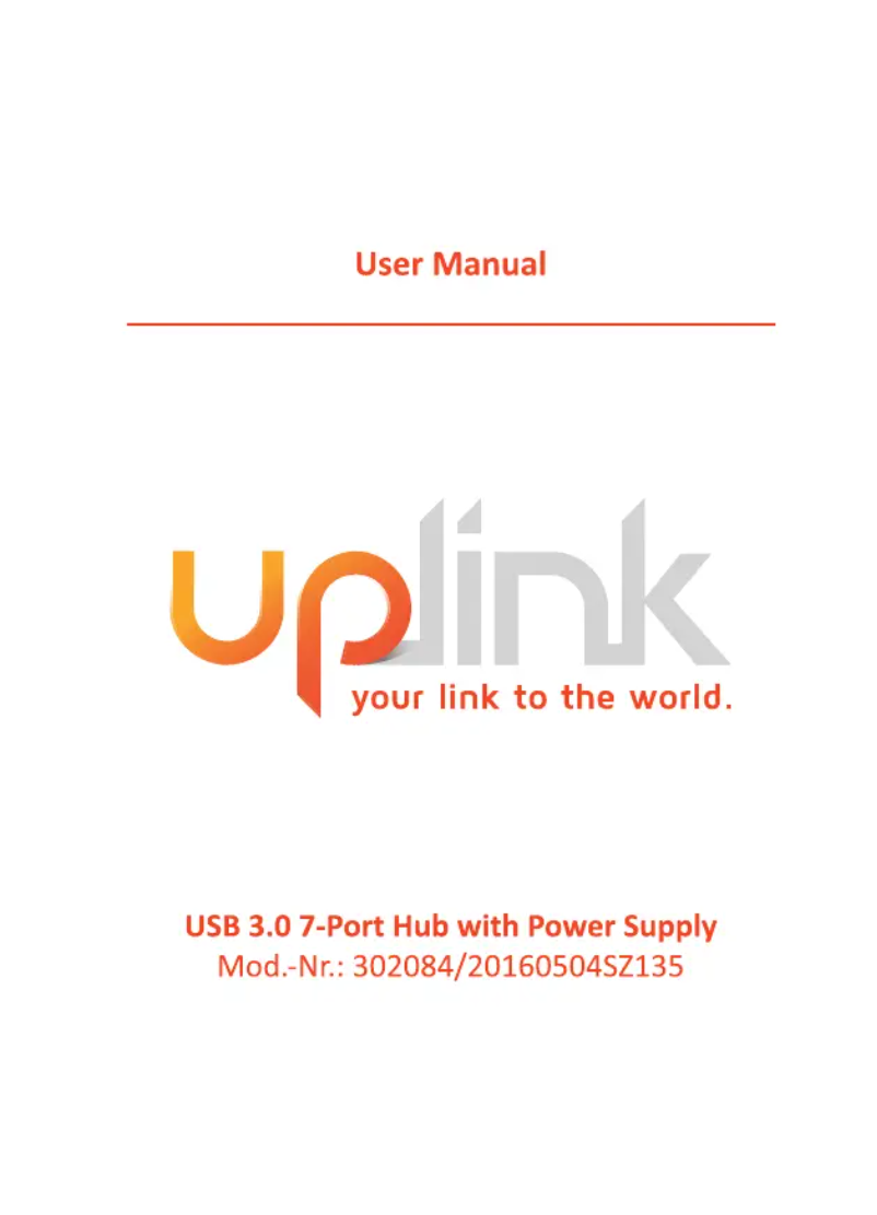 Page n°1 - Manuel utilisateur Uplink 302084