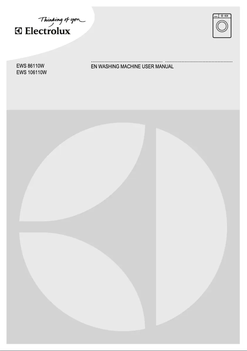 Page 1 de la notice Manuel utilisateur Electrolux EWS 106110 W