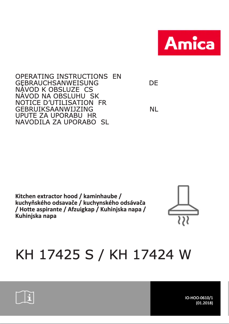 Page n°1 - Manuel utilisateur Amica KH 17425 S