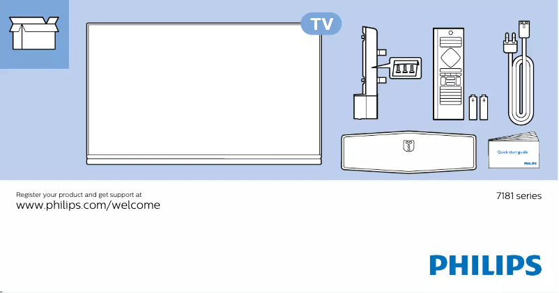 Image de la première page du manuel de l'appareil 49PUS7181