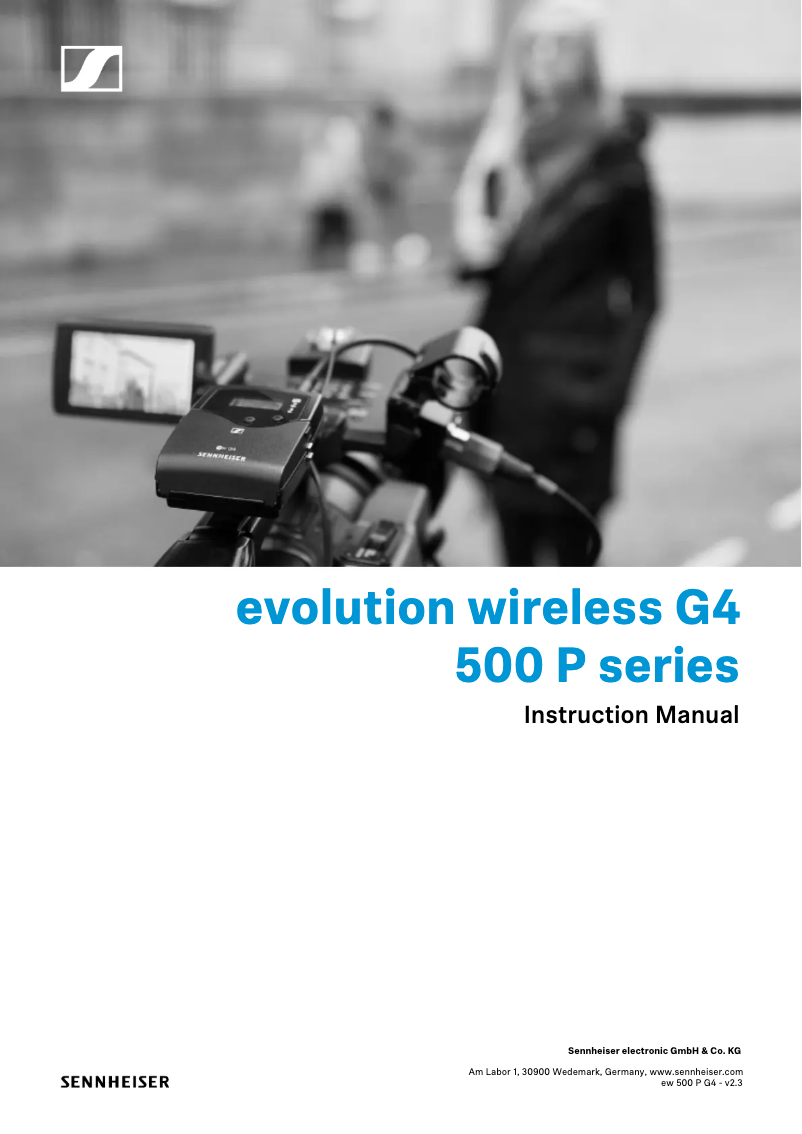 Page n°1 - Manuel utilisateur Sennheiser ew IEM G4