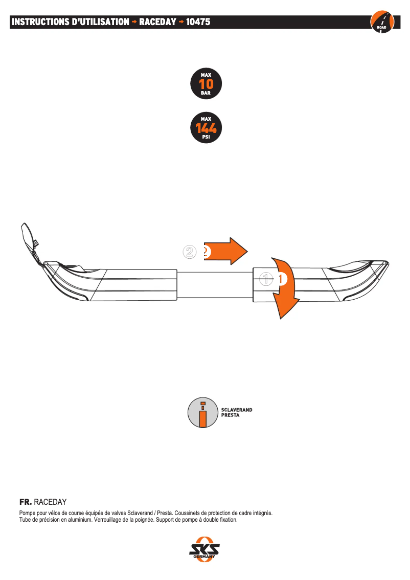 Imagen de la primera página del manual del dispositivo Raceday