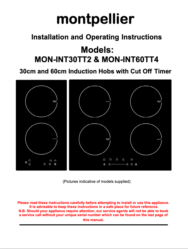 Page 1 de la notice Manuel utilisateur Montpellier INT60TT4