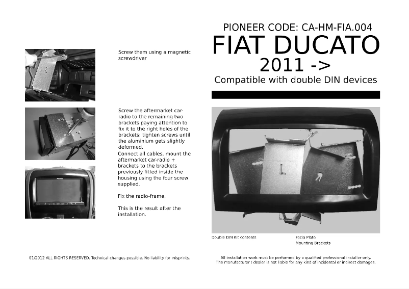 Image de la première page du manuel de l'appareil CA-HM-FIA.004