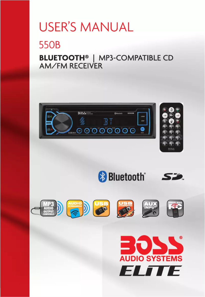 Page 1 de la notice Manuel utilisateur Boss 550B