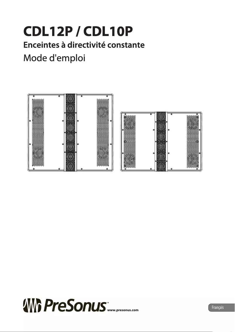 Image de la première page du manuel de l'appareil CDL10P