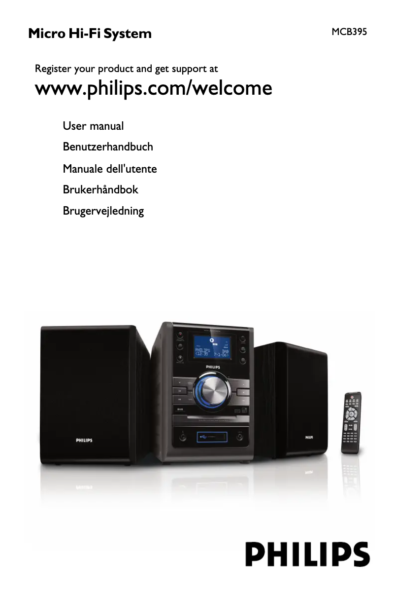 Page 1 de la notice Manuel utilisateur Philips MCB395
