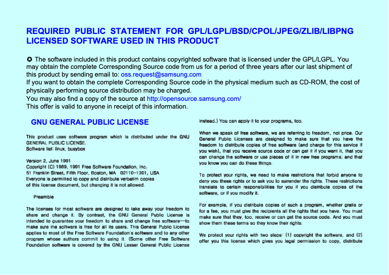 Page n°1 - Manuel utilisateur Samsung SMX-F401SP