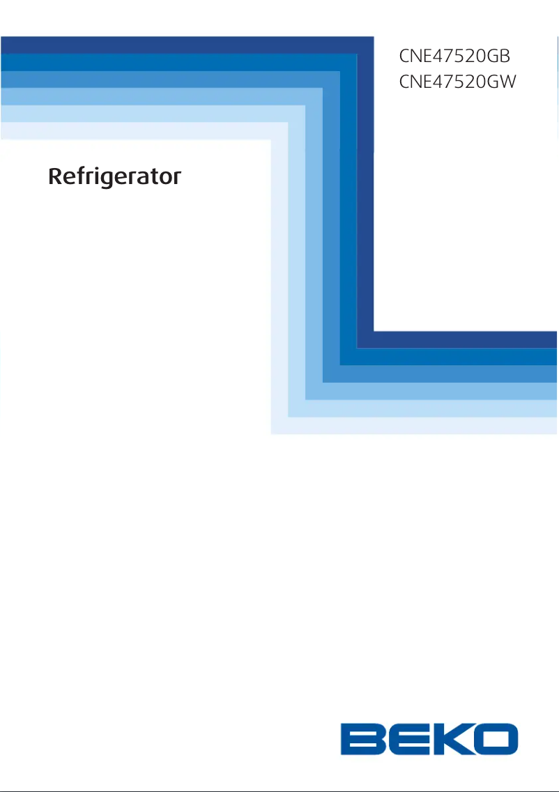 Page n°1 - Manuel utilisateur Beko CNE47520GW