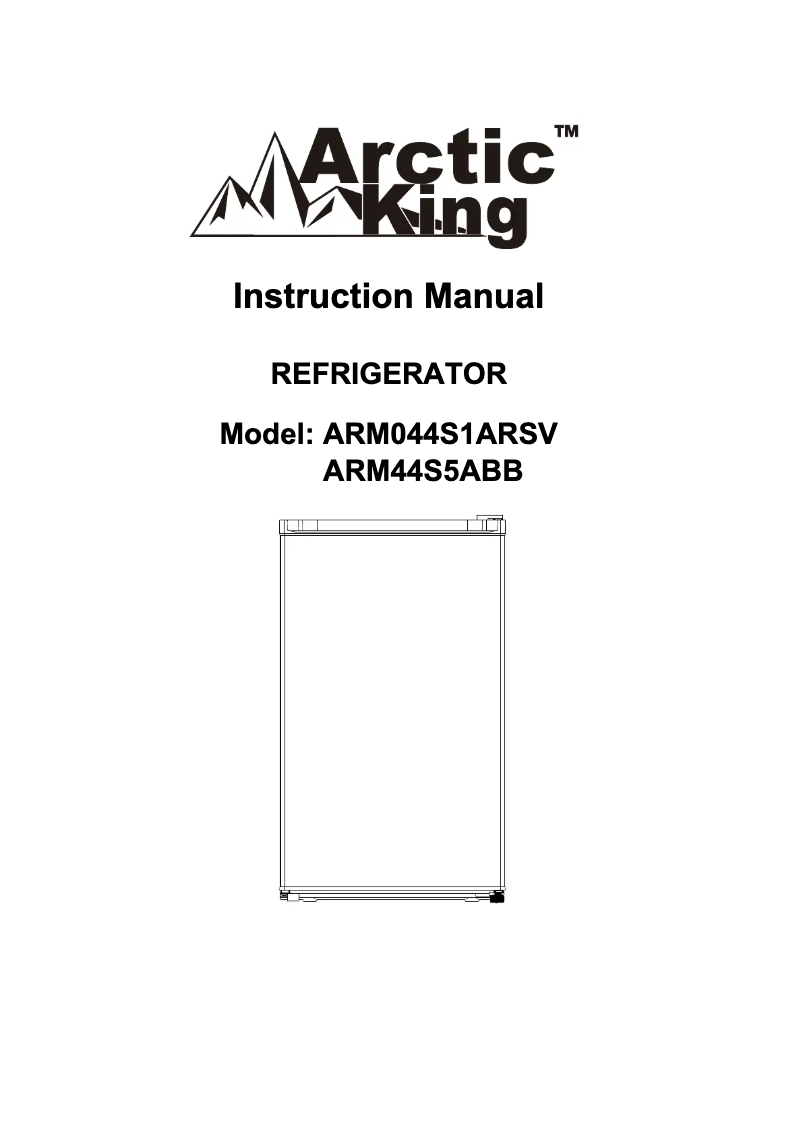 Image de la première page du manuel de l'appareil ARM44S5ABB