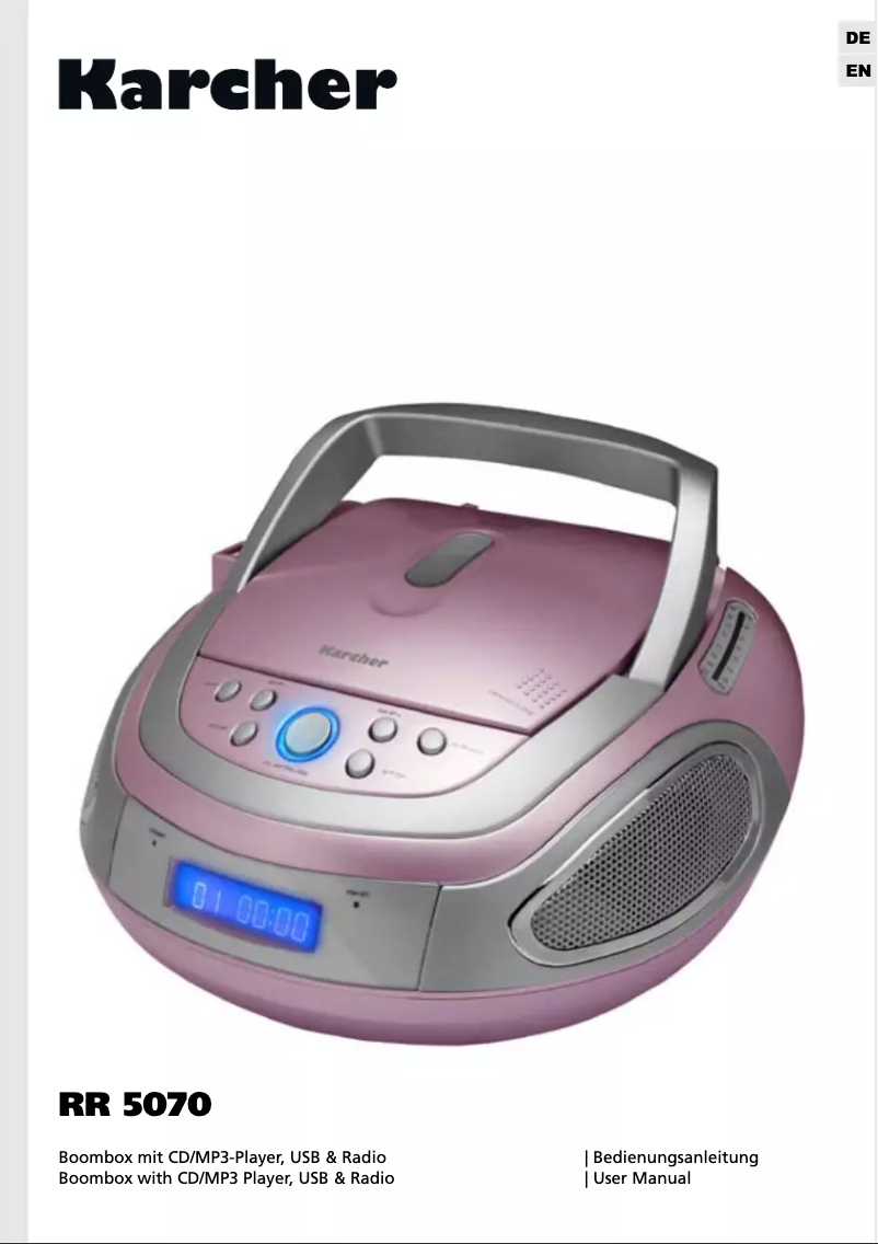 Página 1 del manual Manual de usuario Karcher Audio RR 5070