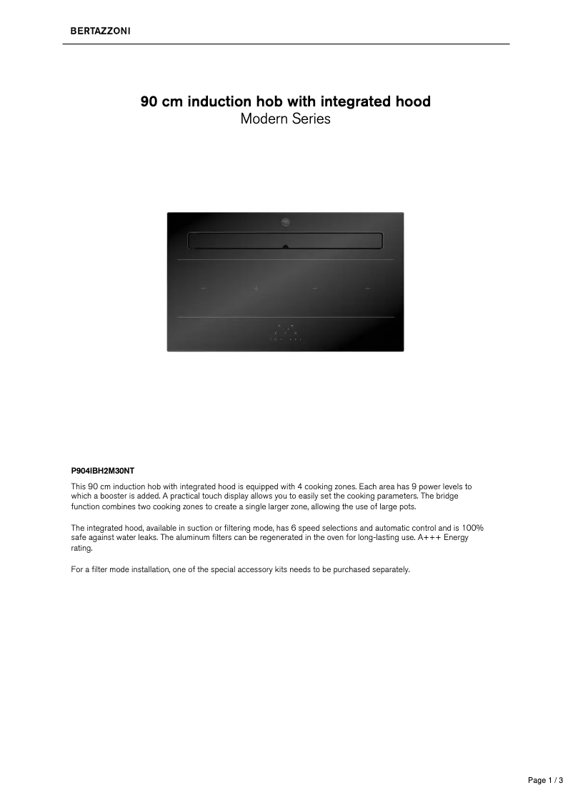 Imagen de la primera página del manual del dispositivo P904IBH2M30NT