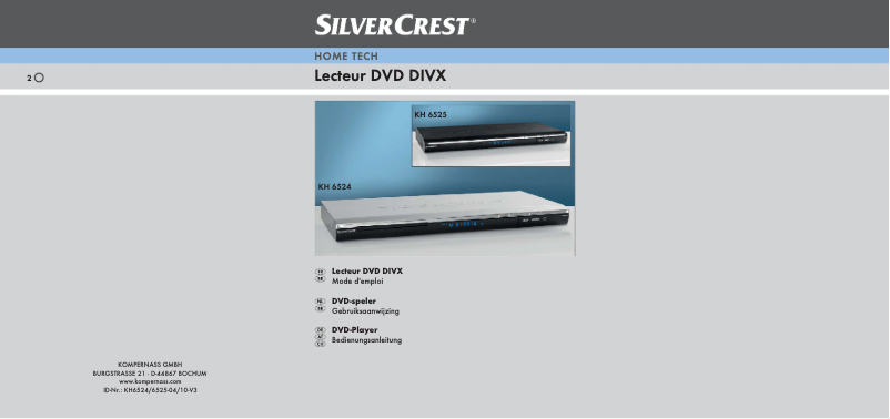 Image de la première page du manuel de l'appareil KH 6524