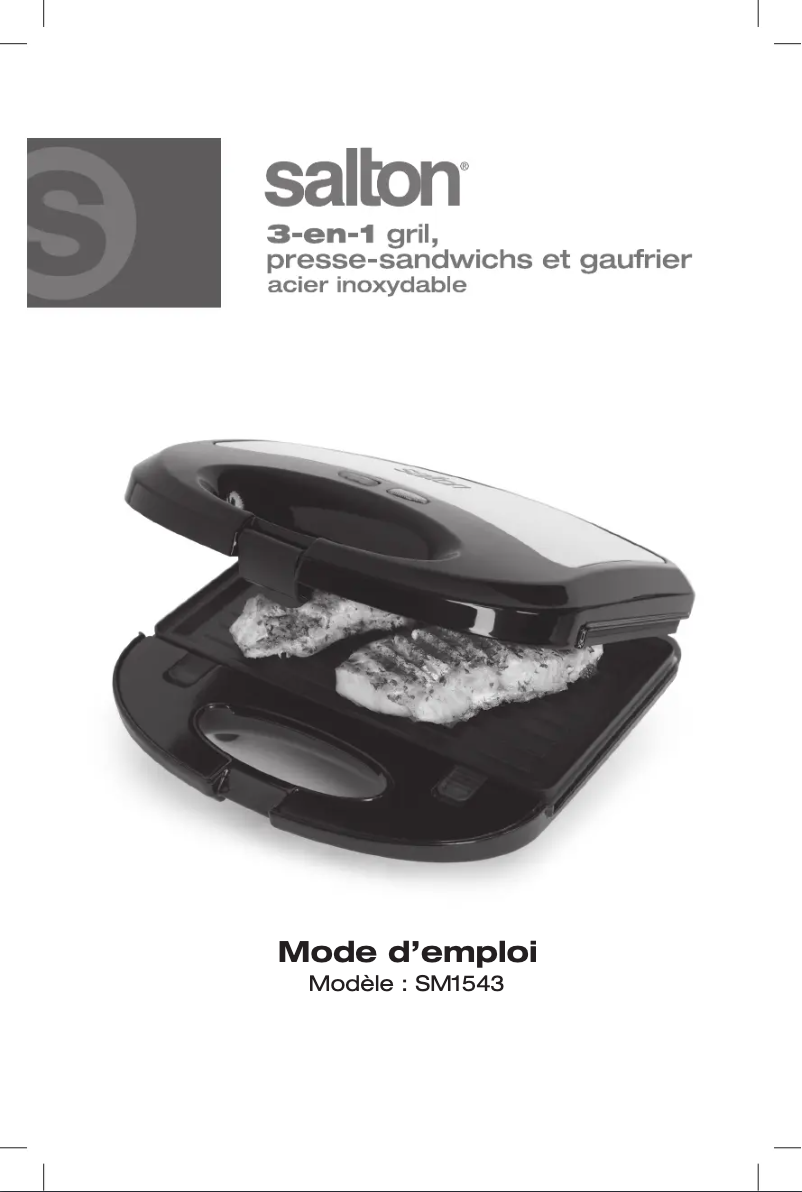Image de la première page du manuel de l'appareil SM1543