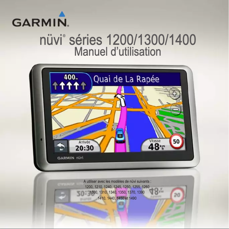 Page n°1 - Manuel utilisateur Garmin Nüvi 1490LMT