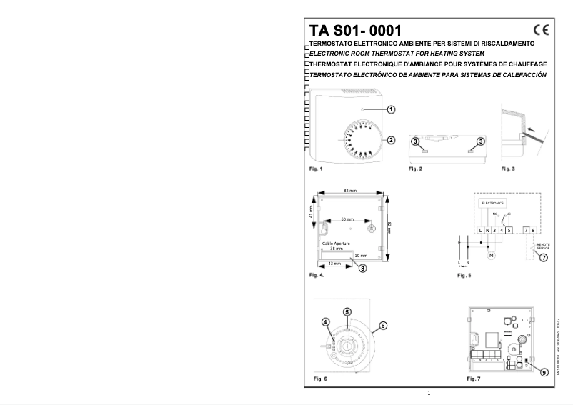 Page n°1 - Manuel utilisateur Seitron TAS01M