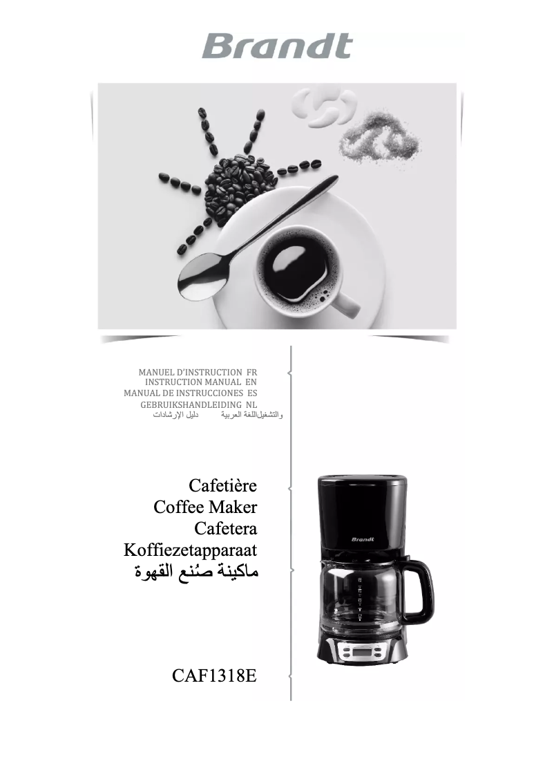 Image de la première page du manuel de l'appareil CAF1318E